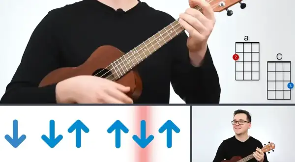 Chłopak z gitarą chwyty - naucz się grać ulubioną piosenkę bez trwogi